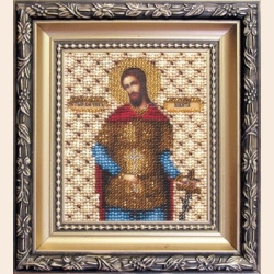 Набор для вышивания бисером ЧАРИВНА МИТЬ "Икона святому великомученику Никите"